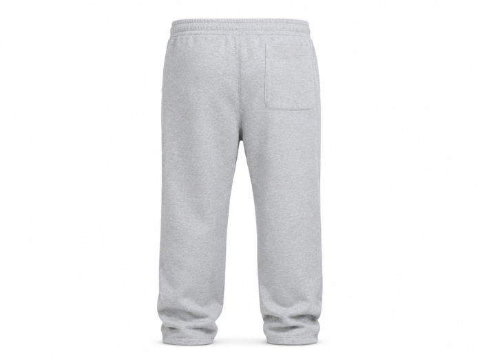 Cuffed Jogger Sweatpants Light Grey Tall Regular Fit Exposed Seam Design | B2B Low MOQ