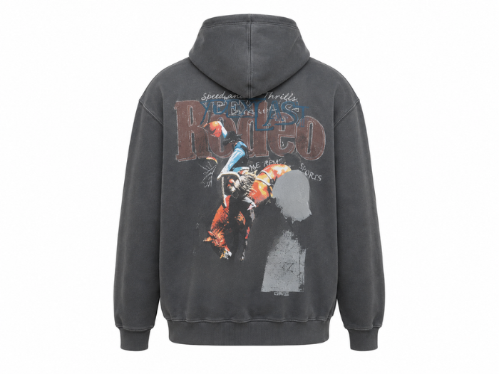 B2B Custom Charcoal DTG Pullover Hoodie Low MOQ Custom Hoodie Manufacturer