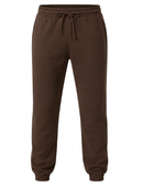 Cuffed Fleece Jogger Sweatpants Chocolate Brown | B2B Low MOQ