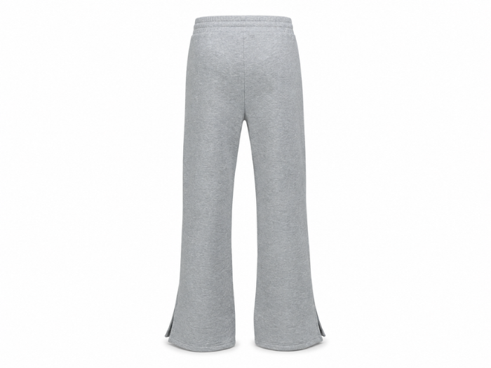 Baggy Flared Sweatpants Light Grey Split Hem Design | B2B Low MOQ