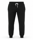 Adult Cuffed Jogger Sweatpants Black | B2B Low MOQ