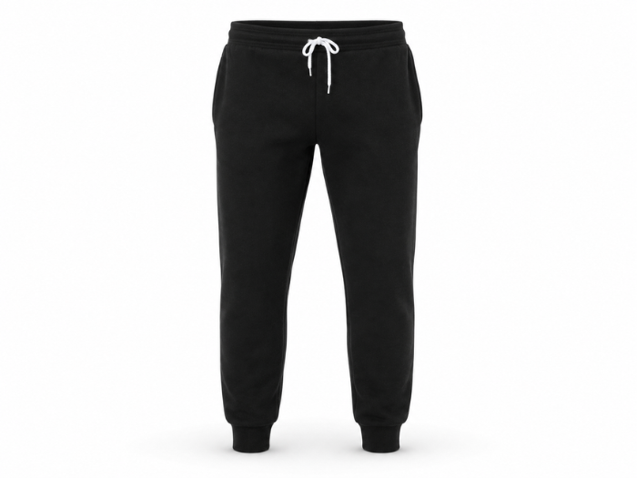Adult Cuffed Jogger Sweatpants Black | B2B Low MOQ