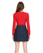 B2B A-Line Denim Mini Skirt Dark Blue Women’s Low MOQ Denim Manufacturer