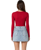 B2B High-Waisted Denim Mini Skirt Women’s Light Blue