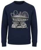 Crewneck Sweatshirt Navy Blue DTF Graphic Print | B2B Low MOQ