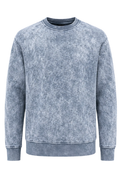 Crewneck Sweatshirt Light Grey Washed Finish | B2B Low MOQ