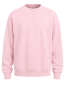 Oversized Sweatshirt Washed Pink Floral Back Screen Print | B2B Low MOQ