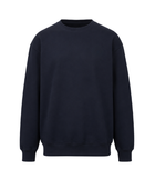 Relaxed Fit Sweatshirt Navy Chalet Landscape Back DTG Print | B2B Low MOQ