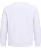 Crewneck Sweatshirt White Olive Branch Front Graphic | B2B Low MOQ
