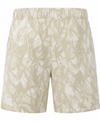 Baggy Sweat Shorts Light Beige Tonal Abstract Screen Printing | B2B Low MOQ