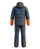 Custom Two-Piece Ski Suit Charcoal Navy Orange Winter Wear Manufacturer