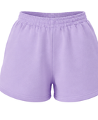 Sweat Shorts Lavender Garment Dyed | B2B Low MOQ
