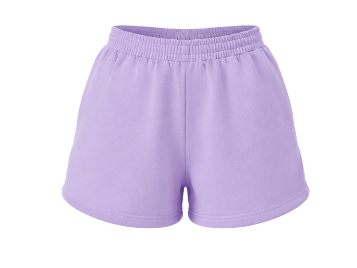Sweat Shorts Lavender Garment Dyed | B2B Low MOQ