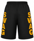 Sweat Shorts Black Stacked Letter DTG Printing | B2B Low MOQ