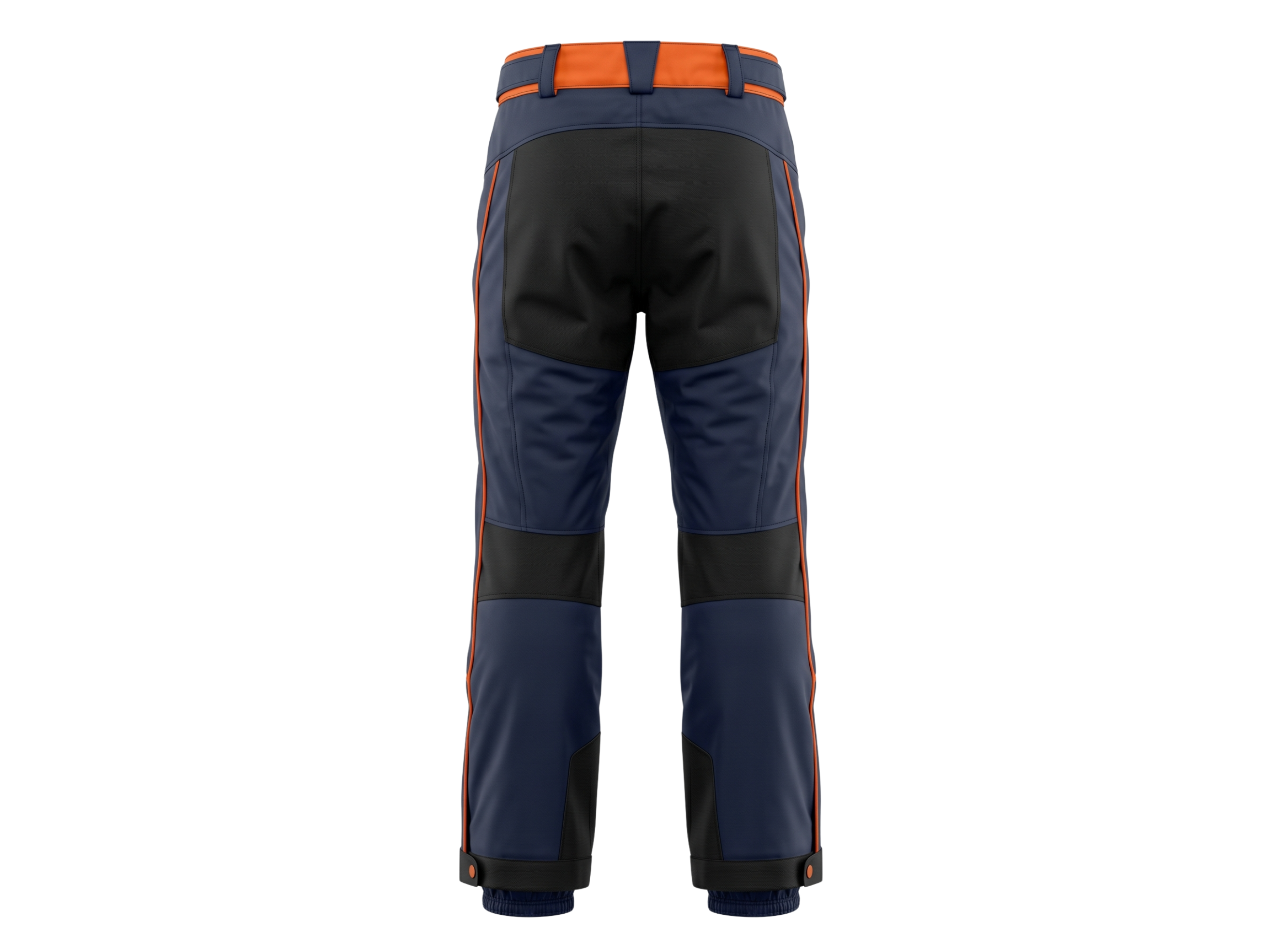 B2B Ski Wear Winter Pants Navy Blue Orange Low MOQ Winter Pants Manufacturer
