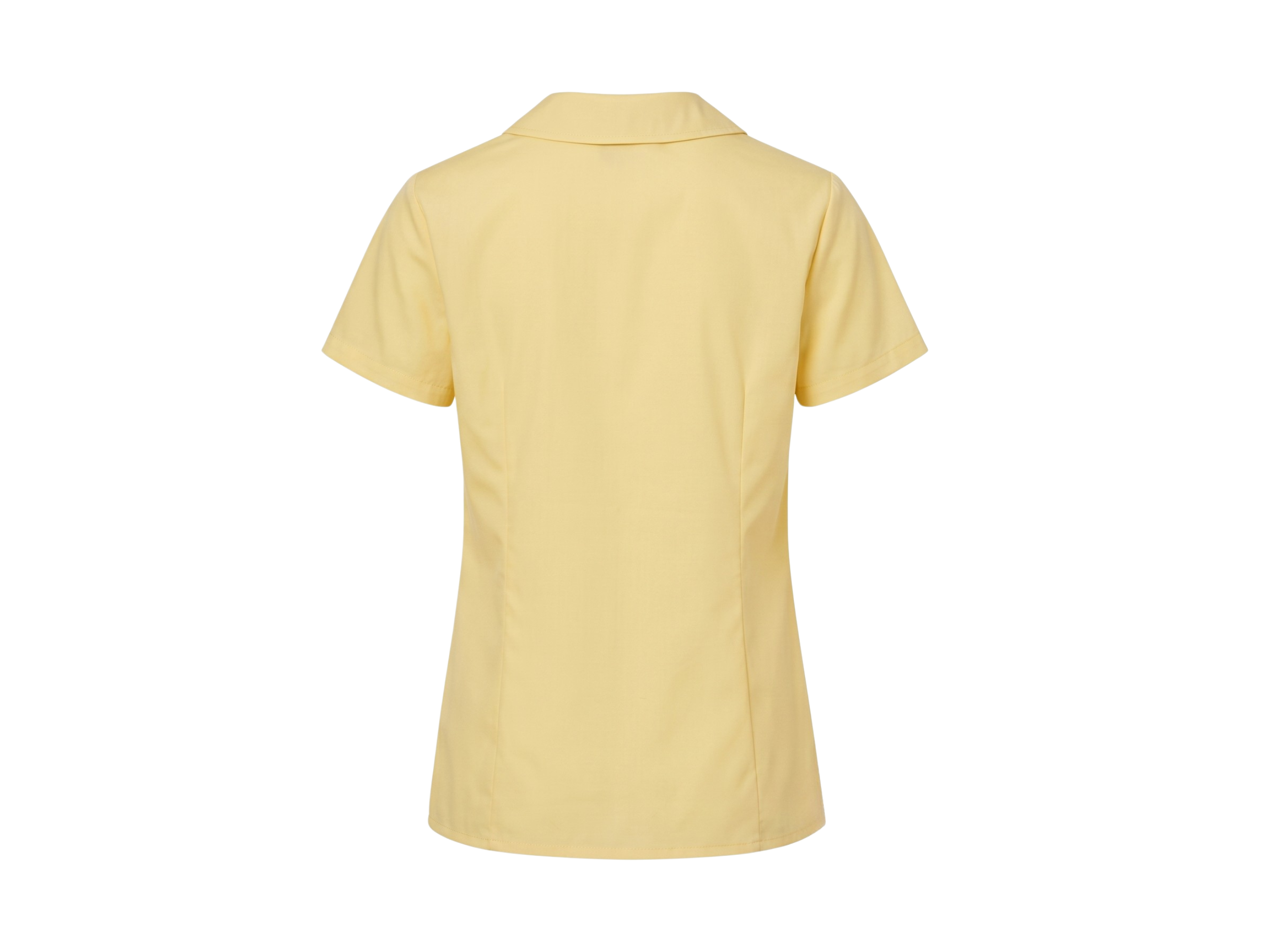 School Short Sleeve Peter Pan Collar Blouse Light Yellow | B2B Low MOQ Wholesale