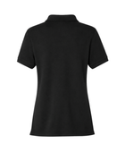 School Short Sleeve Fitted Stretch Piqué Polo Black | B2B Low MOQ Wholesale