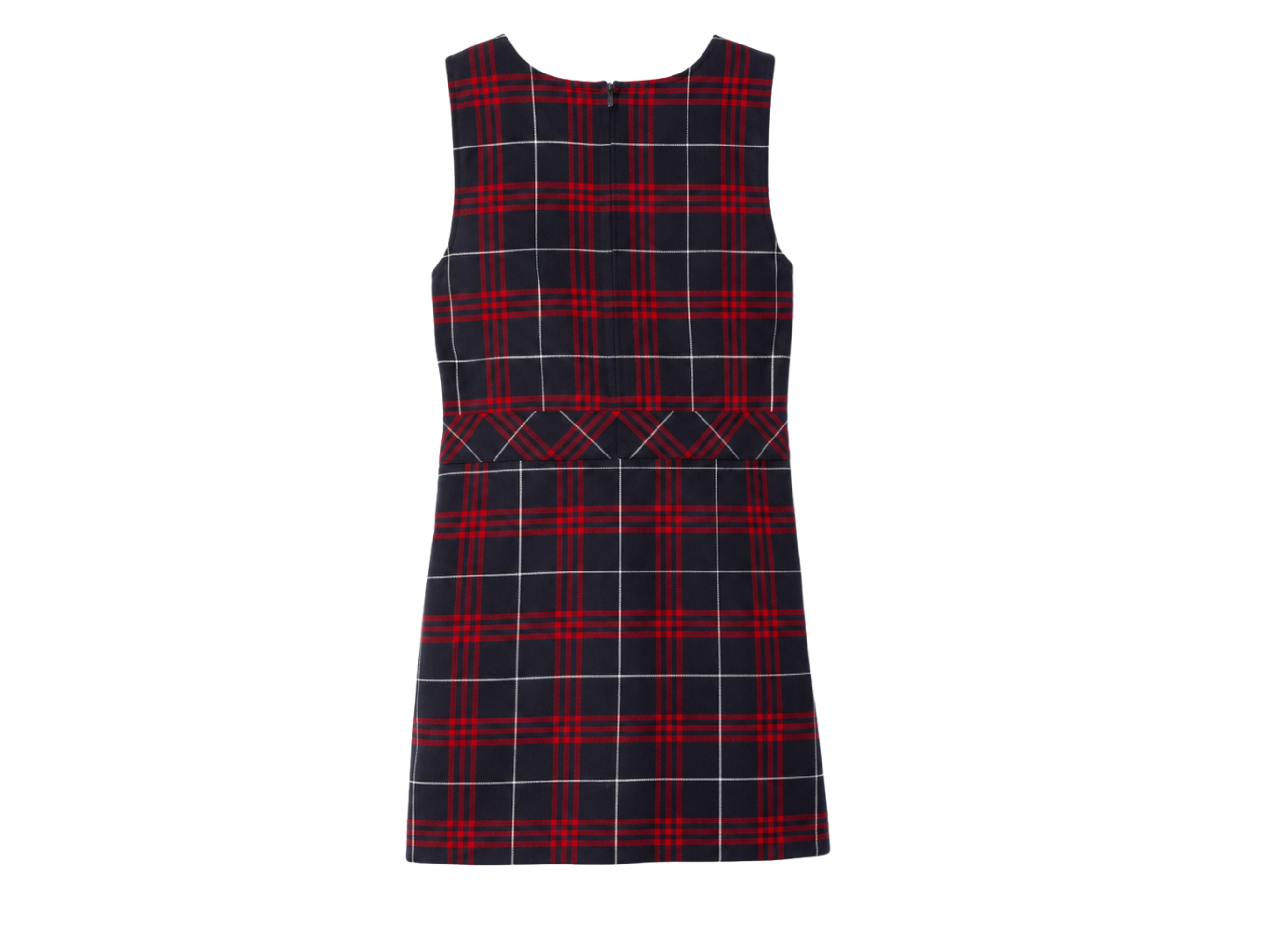 School Plaid Box Pleat Jumper Red Black White | B2B Low MOQ Wholesale