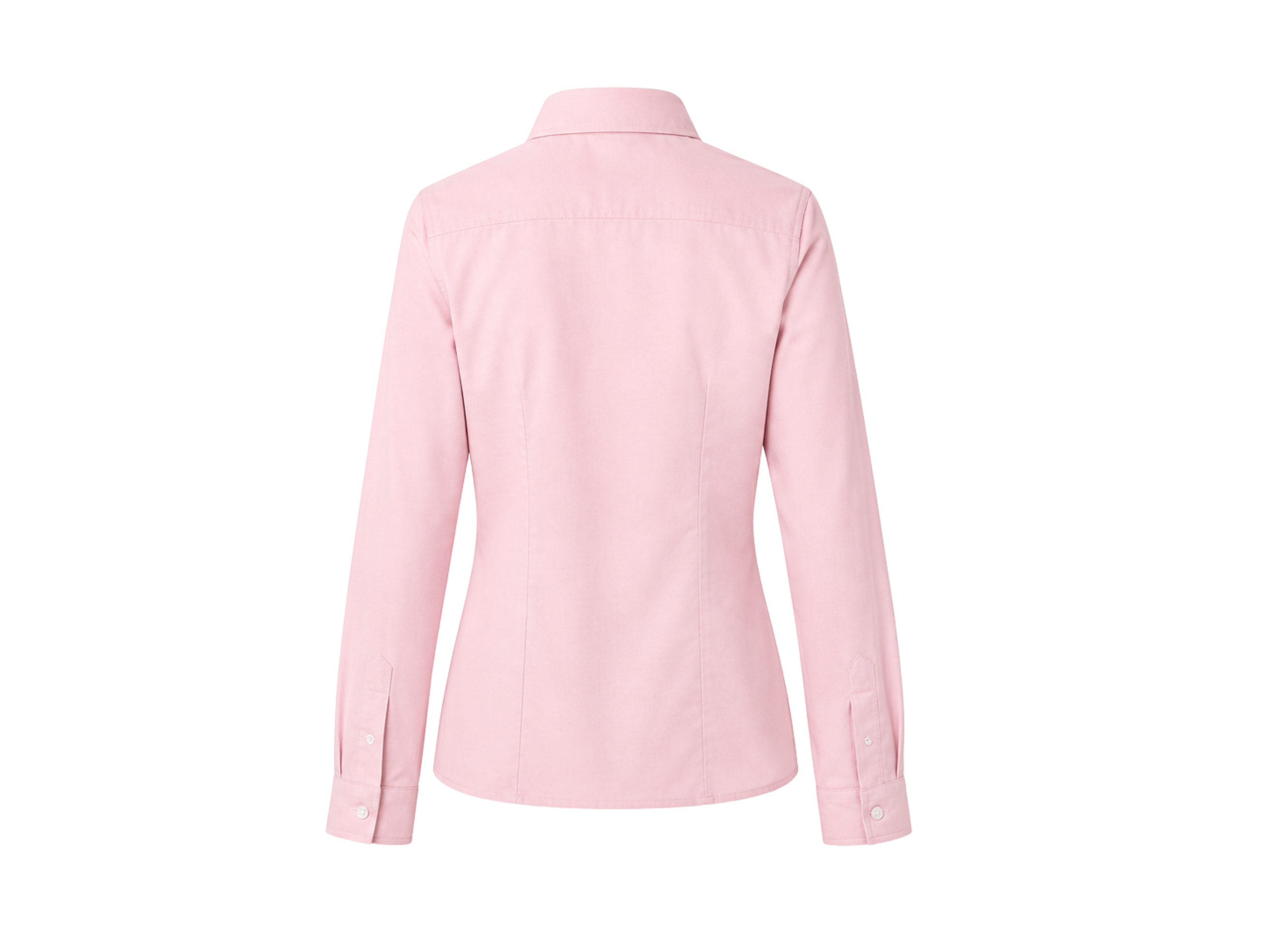 School Long Sleeve Fitted Shirt Light Pink | B2B Low MOQ Wholesale