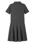 School Adaptive Short Sleeve Polo Dress Charcoal Grey | B2B Low MOQ Wholesale