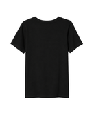 Black Short Sleeve School Uniform Crewneck T-Shirt Low MOQ Schoolwear Manufacturer