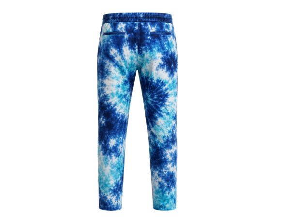 Tie Dye Trousers Blue and White All Over Design | B2B Low MOQ