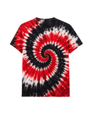 Tie Dye T Shirt Red Black and White Spiral Design | B2B Low MOQ