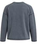 B2B Grey Acid Wash Drop Shoulder Sweatshirt Low MOQ Manufacturer
