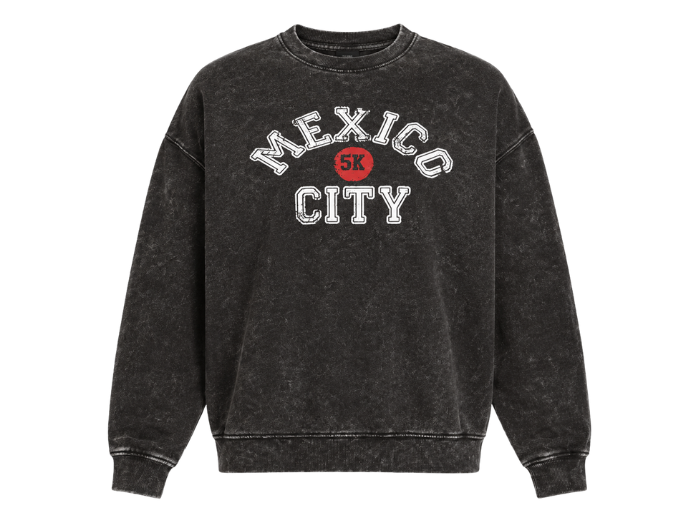 Personalize Crewneck Sweatshirt Acid Wash DTF B2B Low front design preview