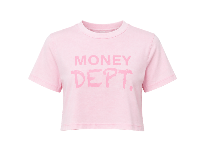 Personalize Crop T-Shirt Women’s Light Pink DTF Printed B2B