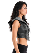 Halloween Nyx Crop Bodice Black and Grey | B2B Low MOQ