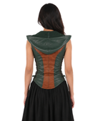 Halloween Nemesis Cowl Bodice Green and Brown | B2B Low MOQ