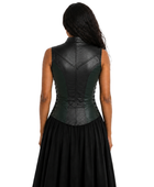 Halloween Musketeer Bodice Charcoal Black | B2B Low MOQ