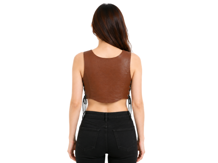 Halloween Huntress Crop Bodice Brown | B2B Low MOQ
