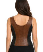 Halloween Huntress Lace Up Bodice Brown and Black | B2B Low MOQ