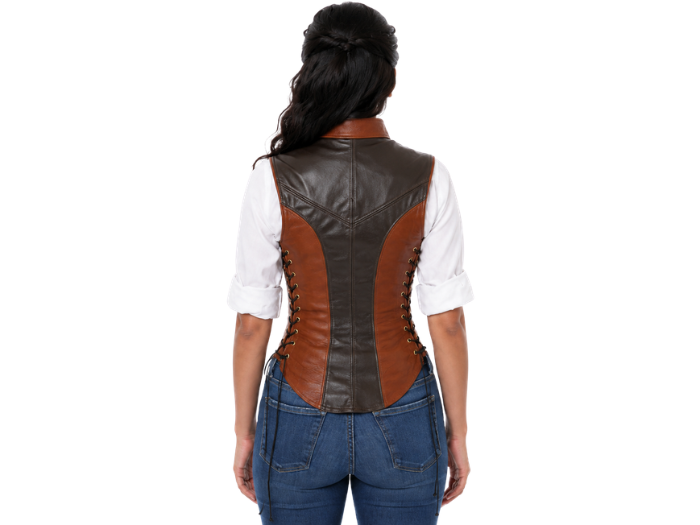 Halloween Duelist Lace Up Bodice Brown and Black | B2B Low MOQ