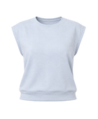 B2B Women’s Pale Blue Sleeveless Cropped Sweatshirt