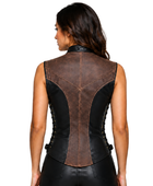 Halloween Assassin Bodice Brown and Black | B2B Low MOQ