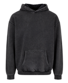 Custom Pullover Hoodie Charcoal Black Acid Wash B2B
