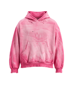 Custom Pullover Hoodie Pink Acid Wash B2B Low MOQ Manufacturer