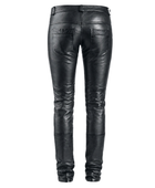 Women’s Leather Pants Black with Zipper Pocket Detail | B2B Low MOQ
