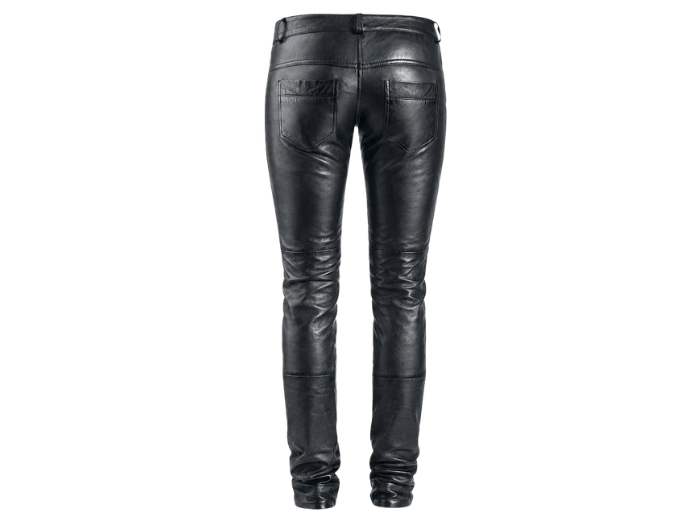 Women’s Leather Pants Black with Zipper Pocket Detail | B2B Low MOQ