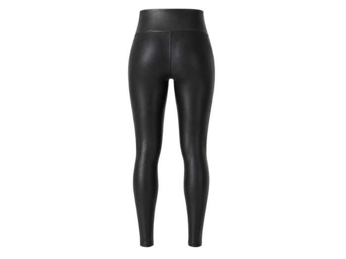 Women’s Faux Leather Leggings Black with High Rise Waist | B2B Low MOQ