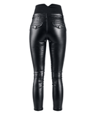 Women’s Faux Leather High Waist Skinny Pants Black | B2B Low MOQ