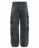 B2B Barrel-Leg Acid Wash Cargo Pants Custom