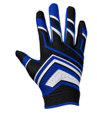 Custom Blue Black American Football Gloves | Wholesale Team Gloves for Bulk Orders