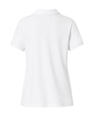 School Short Sleeve Fitted Stretch Piqué Polo White | B2B Low MOQ Wholesale