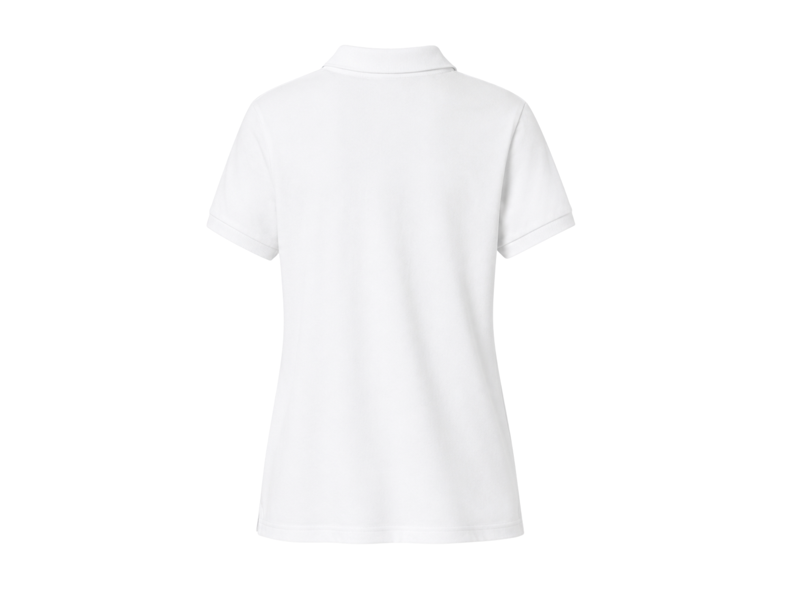 School Short Sleeve Fitted Stretch Piqué Polo White | B2B Low MOQ Wholesale