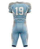Wholesale Powder Blue American Football Uniform Set – Polyester Jersey & Pants