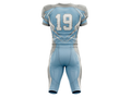 Wholesale Powder Blue American Football Uniform Set – Polyester Jersey & Pants